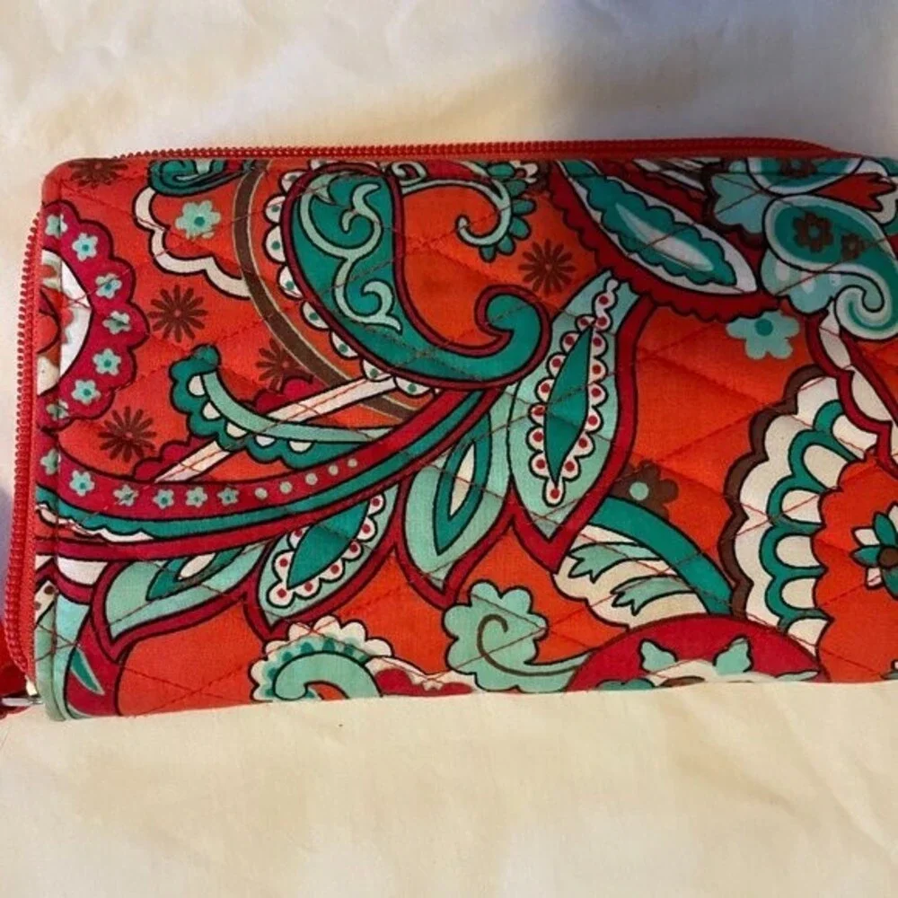 Bella Taylor Bali Bright Wrist Strap Zipper Wallett